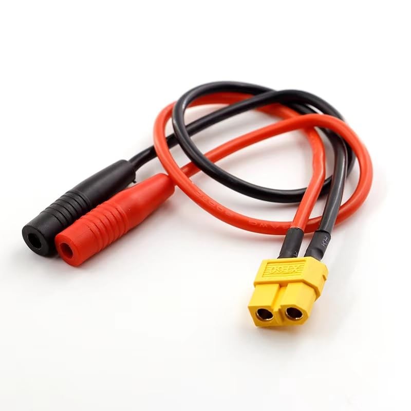 2Pcs XT60 Female to 4mm Banana Bullet Female Connector Adapter Cable 14awg 30…