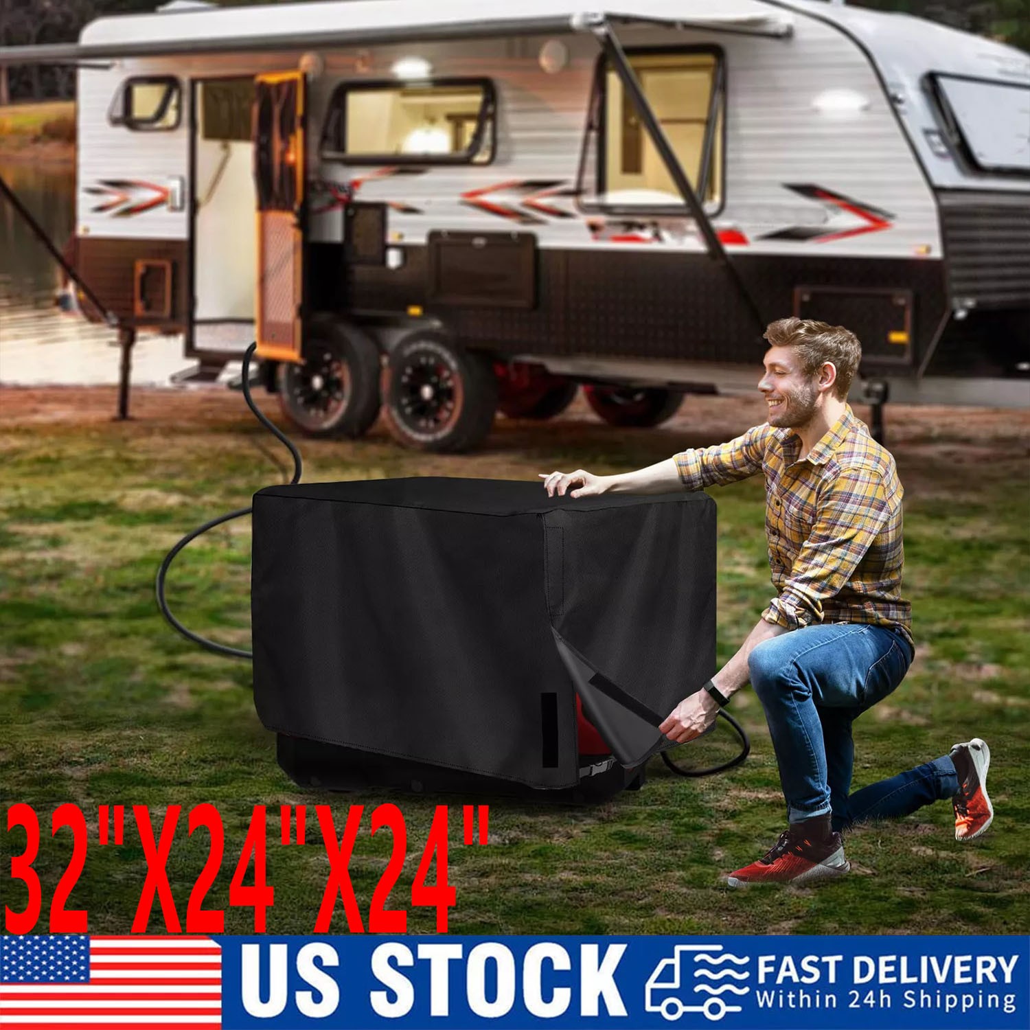 Generator Cover While Running Heavy Rain Universal Waterproof Dustproof Protect