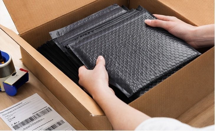1000 #0 6×10 Black Poly Bubble Padded Envelopes Mailers Shipping Case 6″x10″