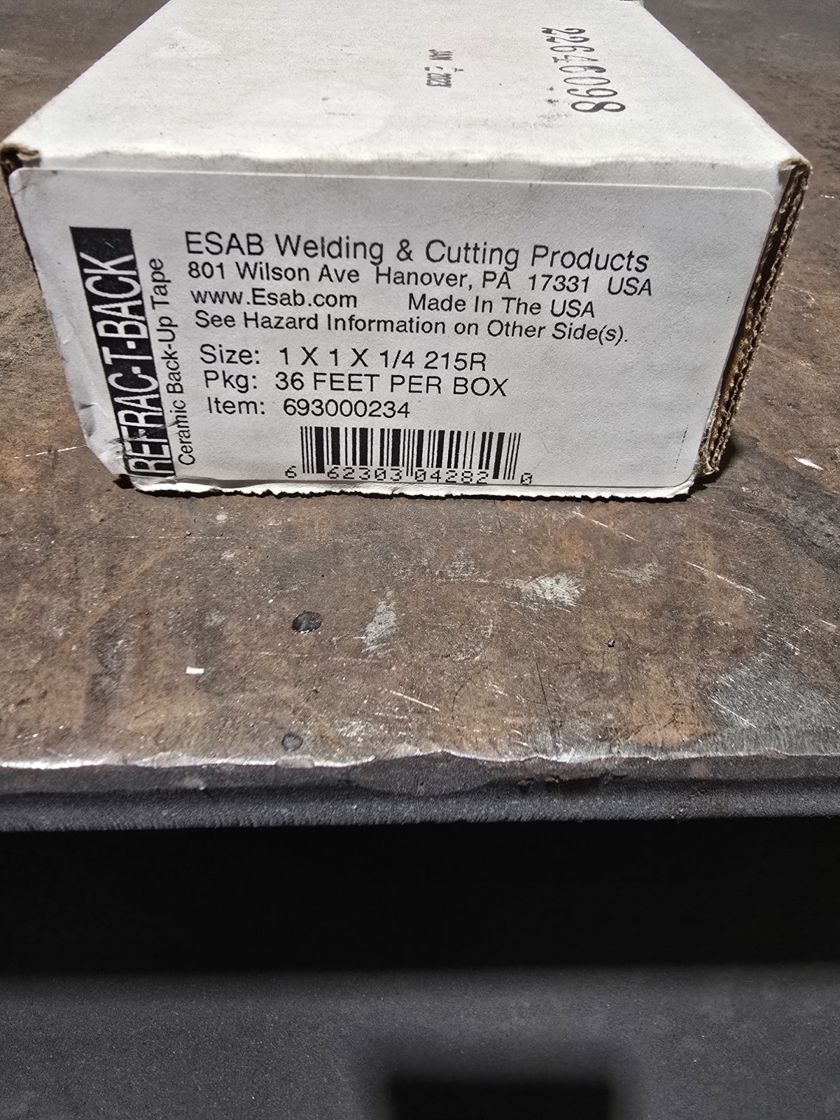 ESAB 693000234 ceramic back up tape