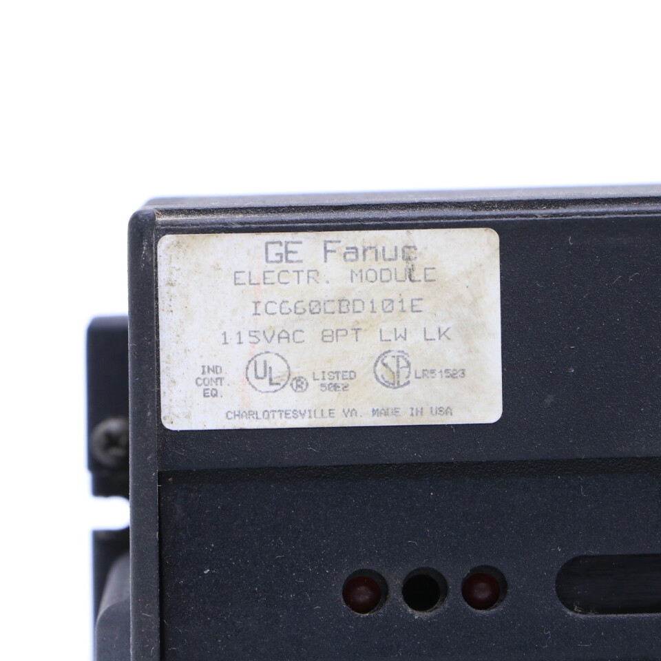 * GE FANUC GENIUS IC660CBD101E 115 VAC 8 CIRCUIT IC660TSD100D