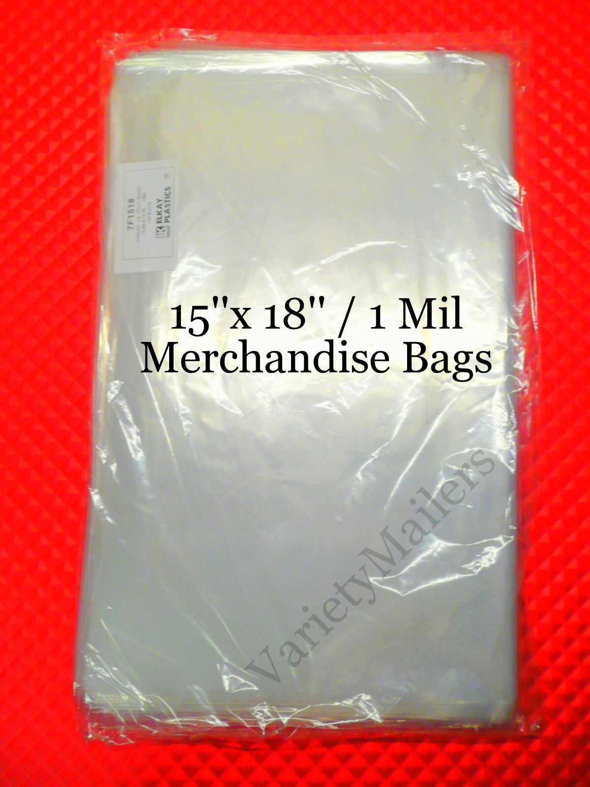 100 Poly Merchandise Bags 15»x 18» Clear 1 Mil Apparel Plastic Bags 15×18