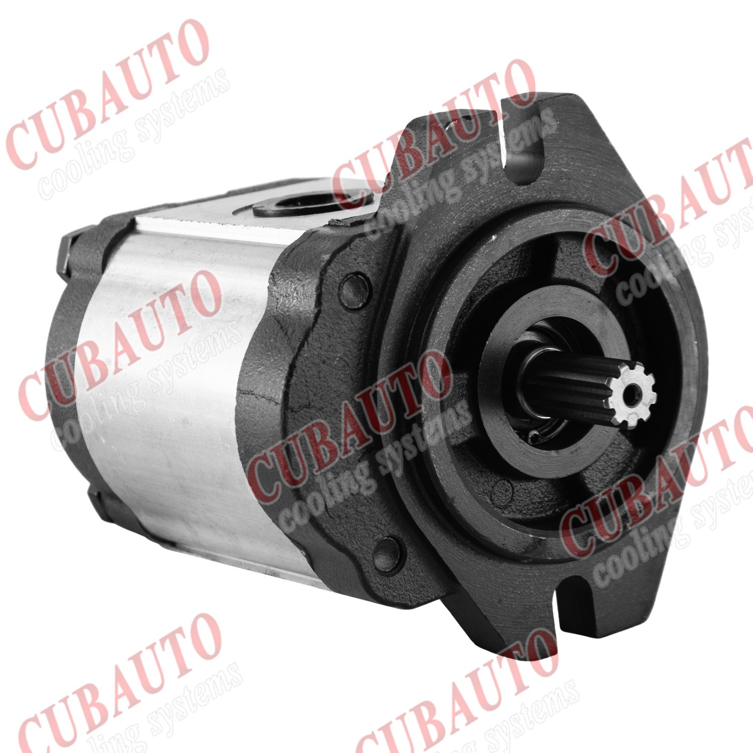 3-15 GPM Hydraulic Gear Pump 9 Tooth Spline Shaft SAE A-2 Bolts CCW Cast Iron.