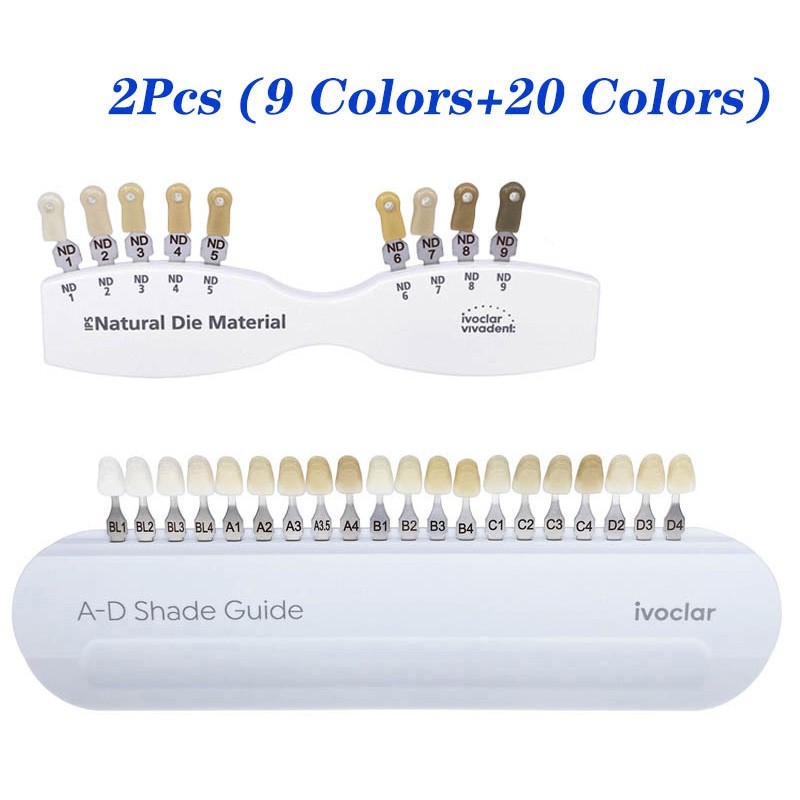 Ivoclar Vivadent Dental Shade Guide A-D 20 IPS Natural Die ND1-9 Bleach Teeth