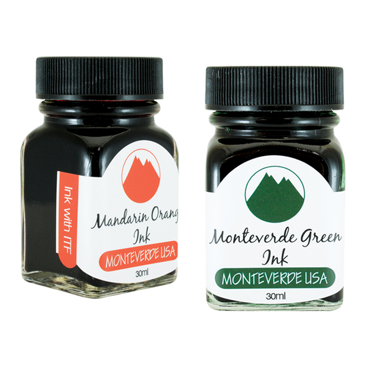 Monteverde 60ml Core Ink Bottle (30ml Mandarin Orange, 30ml Monteverde Green)