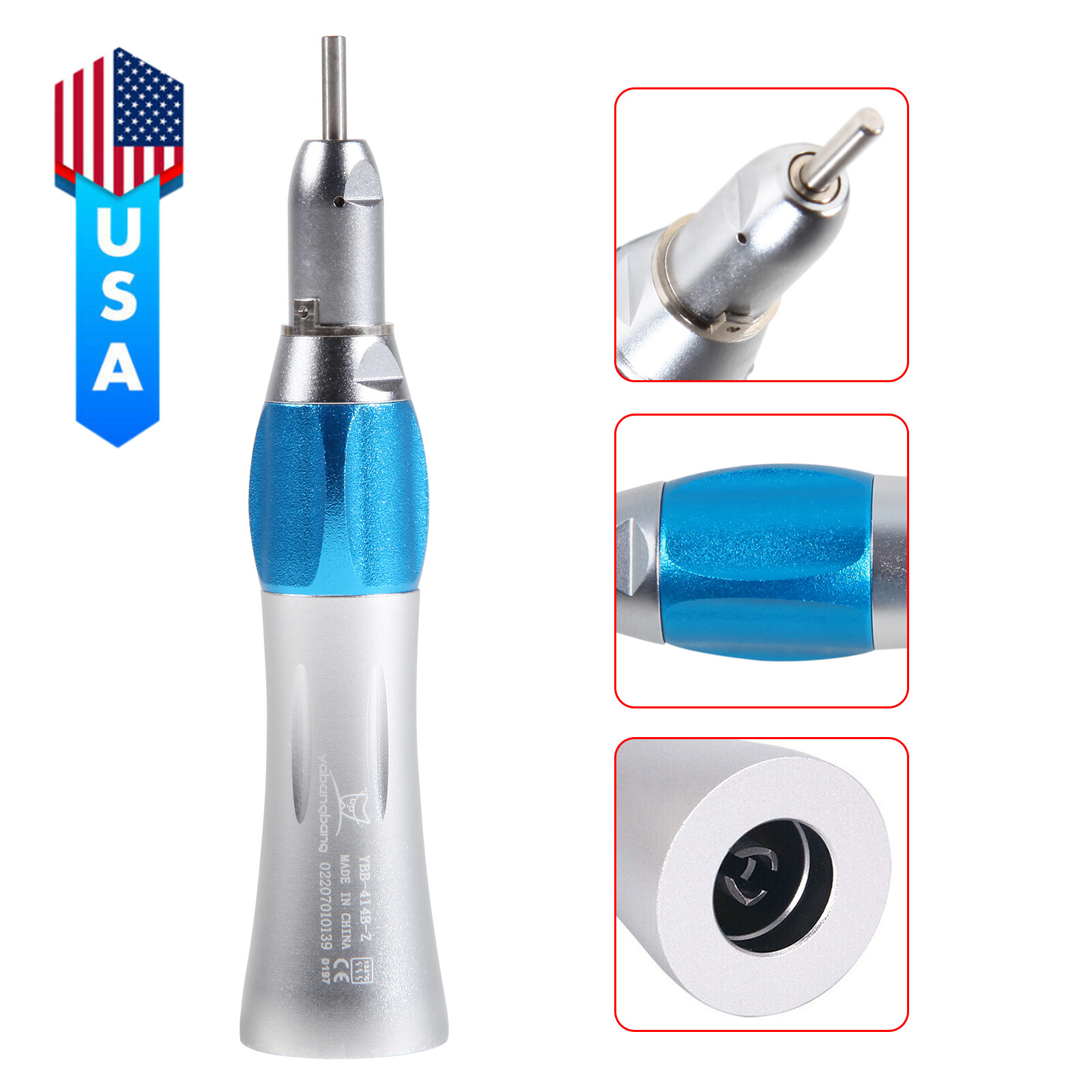 1-10 pcs Dentist Dental Slow Low Speed Handpiece Straight Nose Cone 1:1 E-type