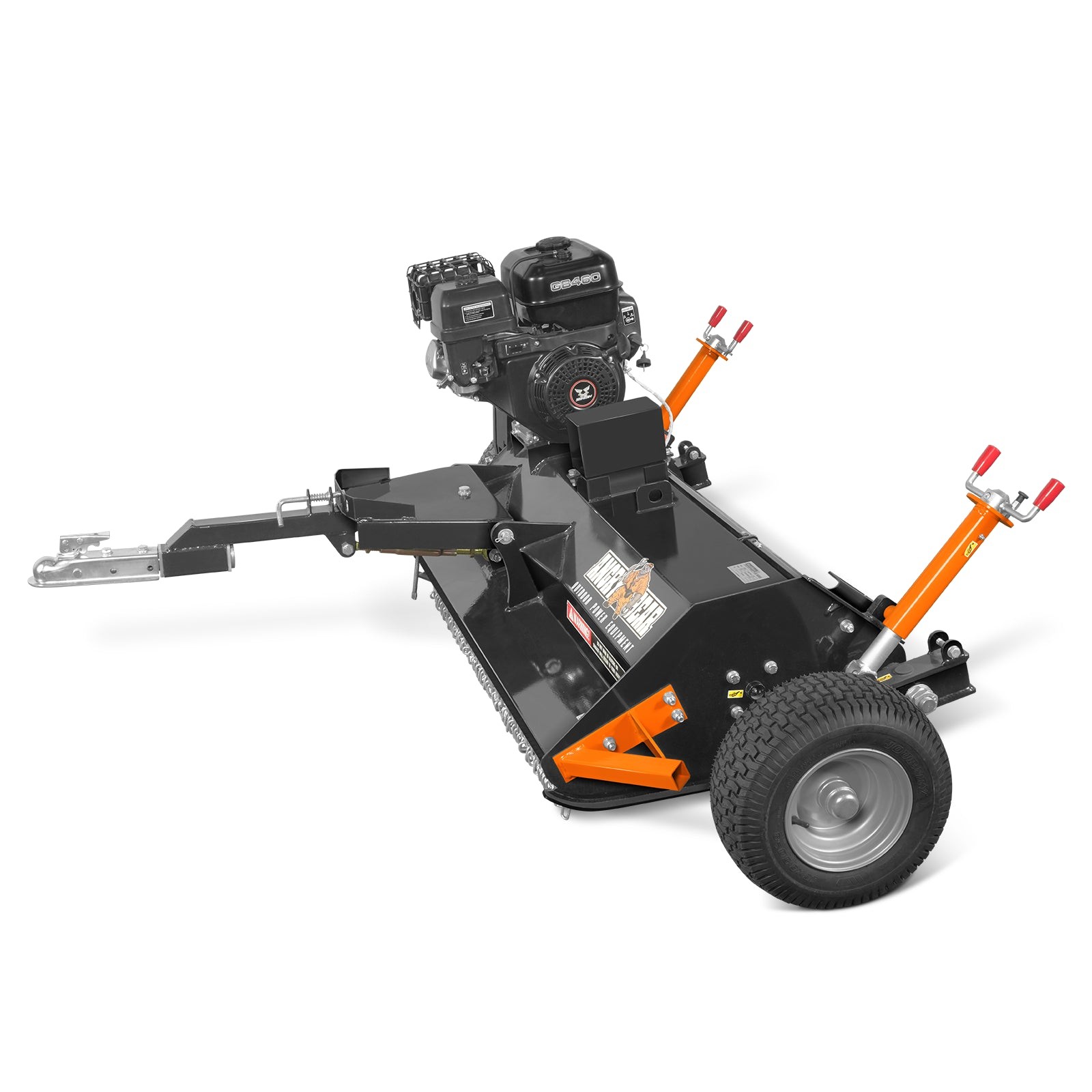 48″ Tow-Behind ATV Offset Flail Mower, ZONSEN 15HP 459cc E-start Engine,ATV120
