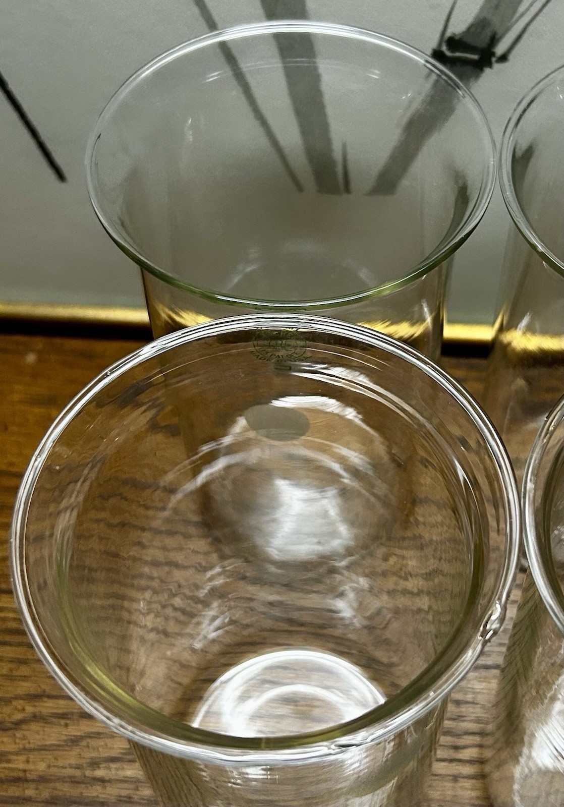 6 VTG PYREX 600mL Borosilicate Lab Berzelius Beakers Original Box Green Stamp