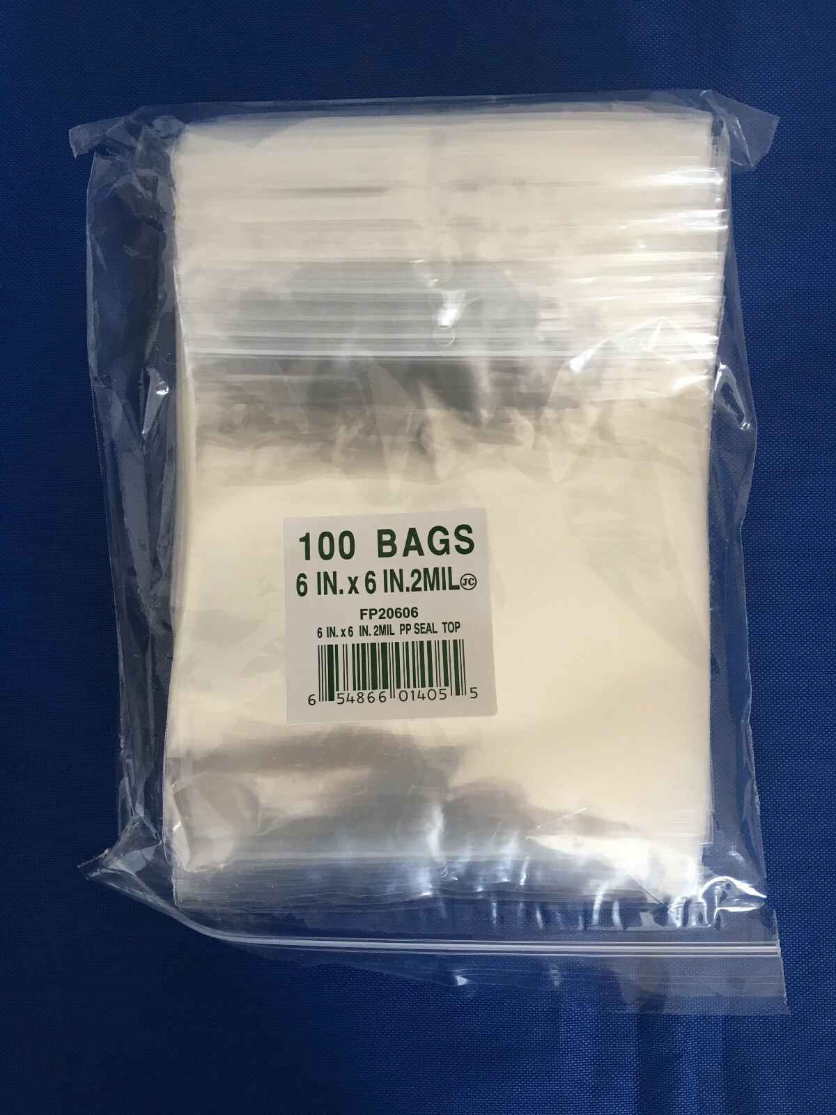 Elkay Plastics Cello Reclosable Polypropylene Ziplock Top Hang Hole Bags 2Mil