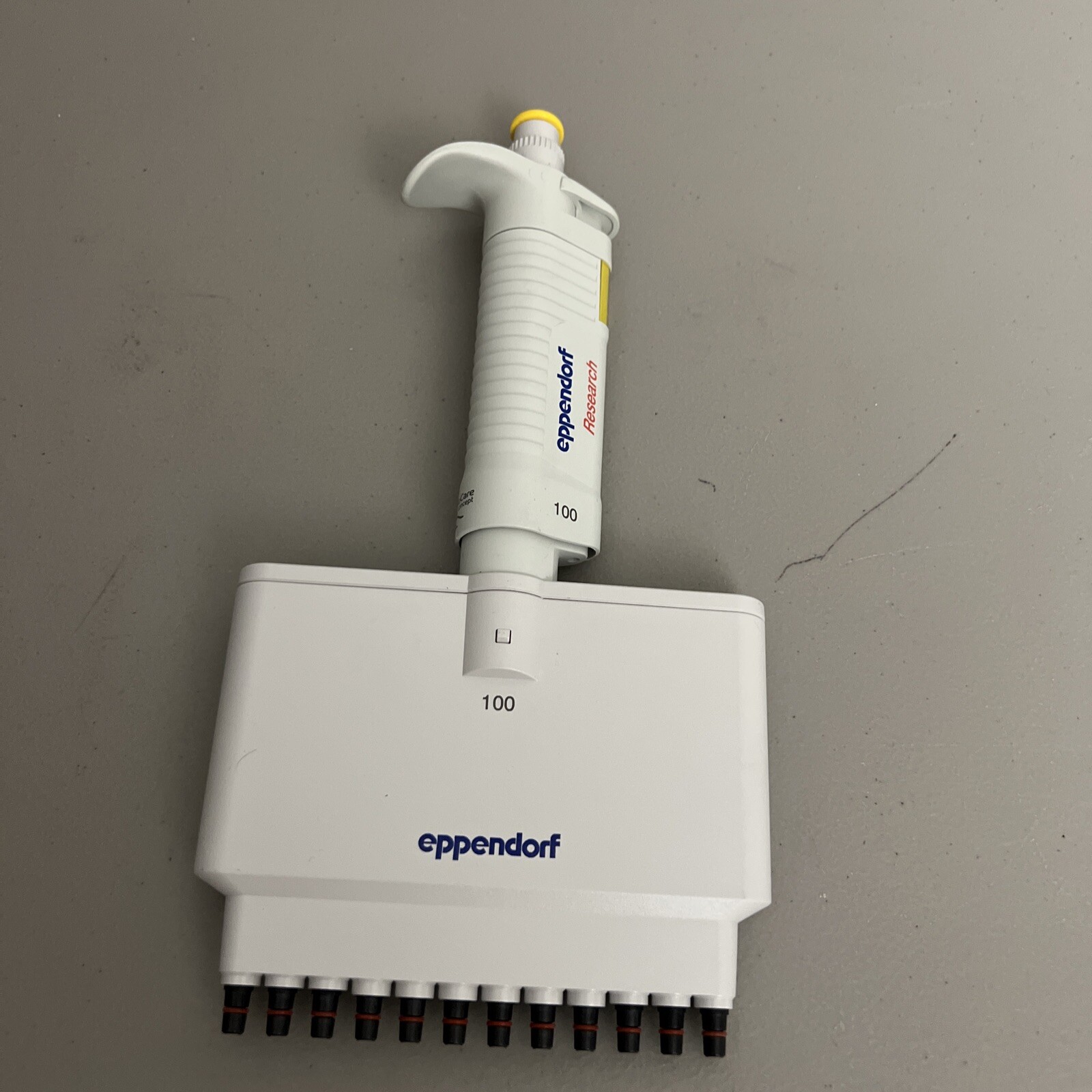 Eppendorf Research 12 Channel Pipette 100 10-100 uL Pipetman Pipettor
