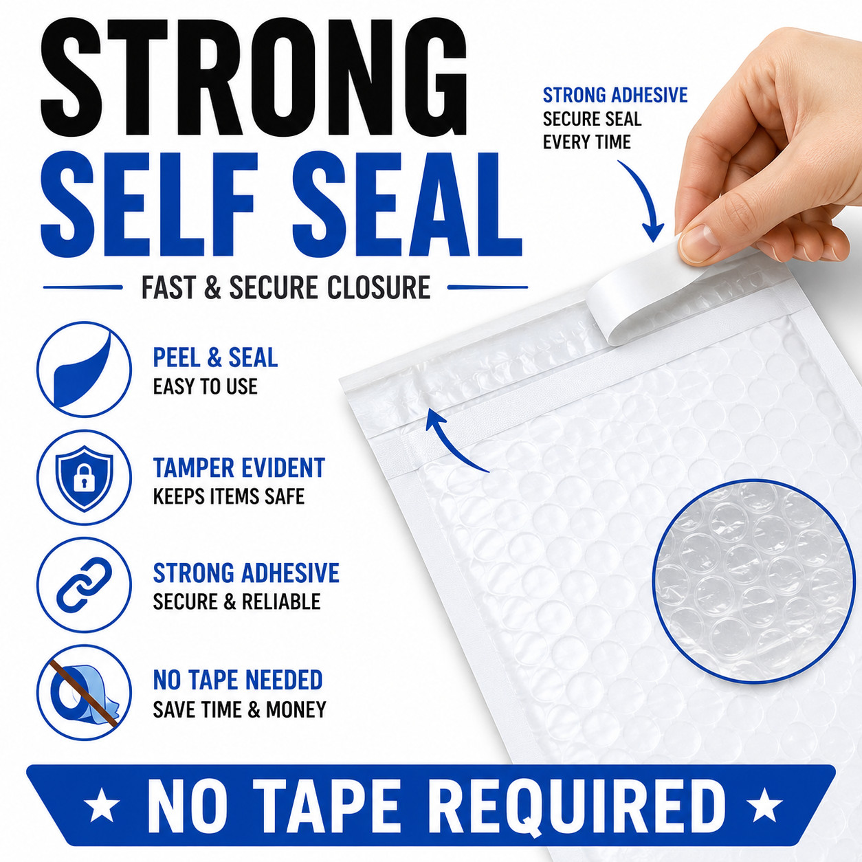 ANY SIZE POLY BUBBLE MAILERS SHIPPING MAILING PADDED BAGS ENVELOPES SELF SEAL