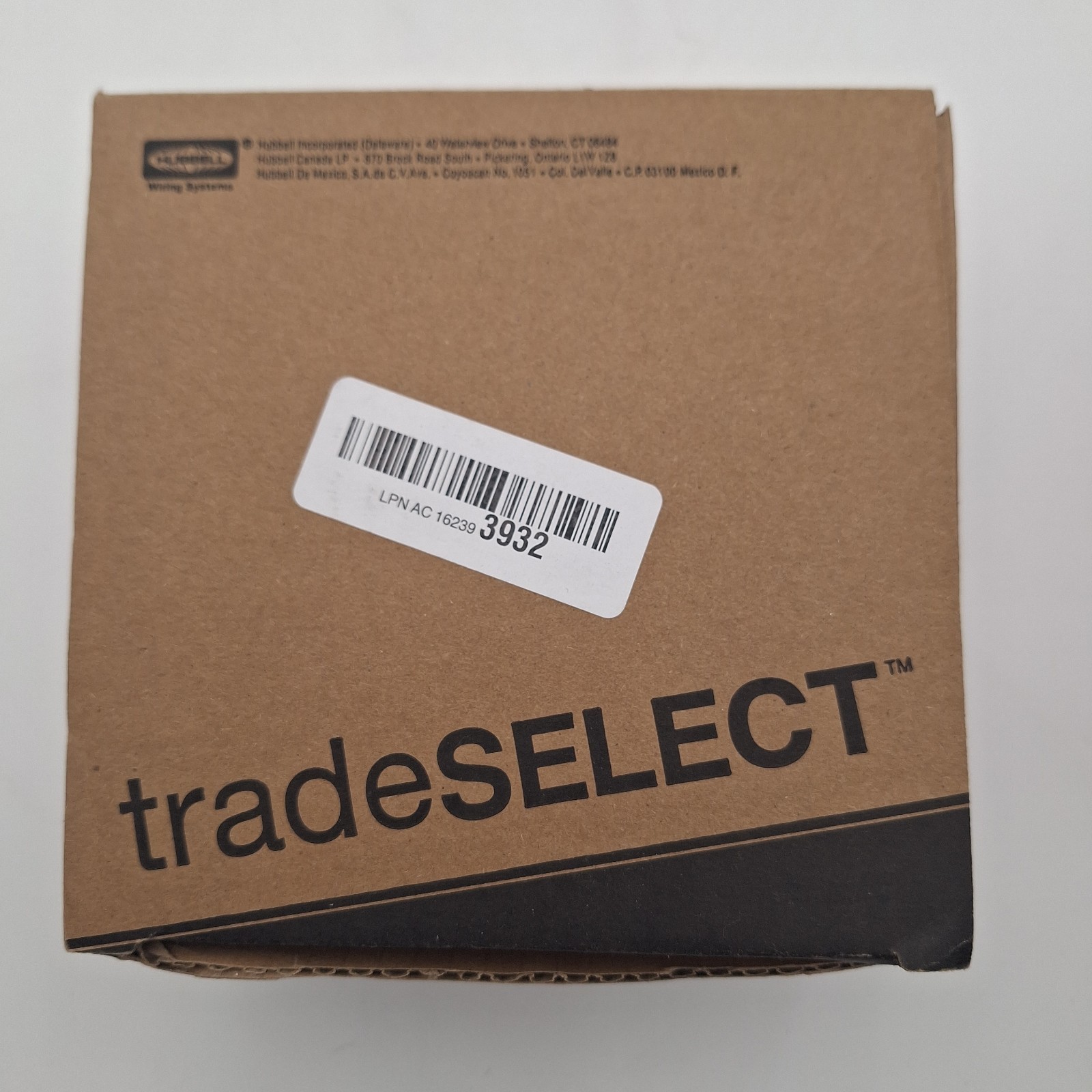 Hubbell tradeSELECT RF406BR Solid Brass Floor Box Flange Door Assembly New