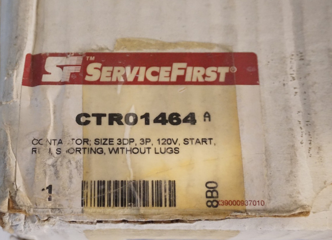 Cutler-Hammer C825HN10A 120A 3-Pole Open Definite Purpose Contactor Kit 120V