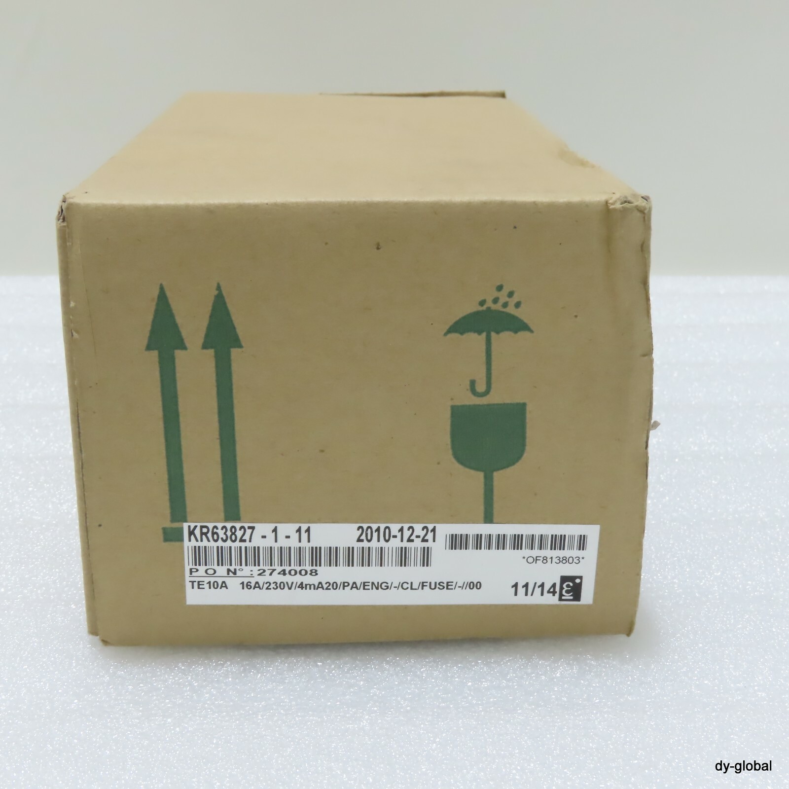 EUROTHERM NIB Ref:TE10A 16A/230V/4mA20/PA/ENG PON:274008 ELEC-I-1720=9C21
