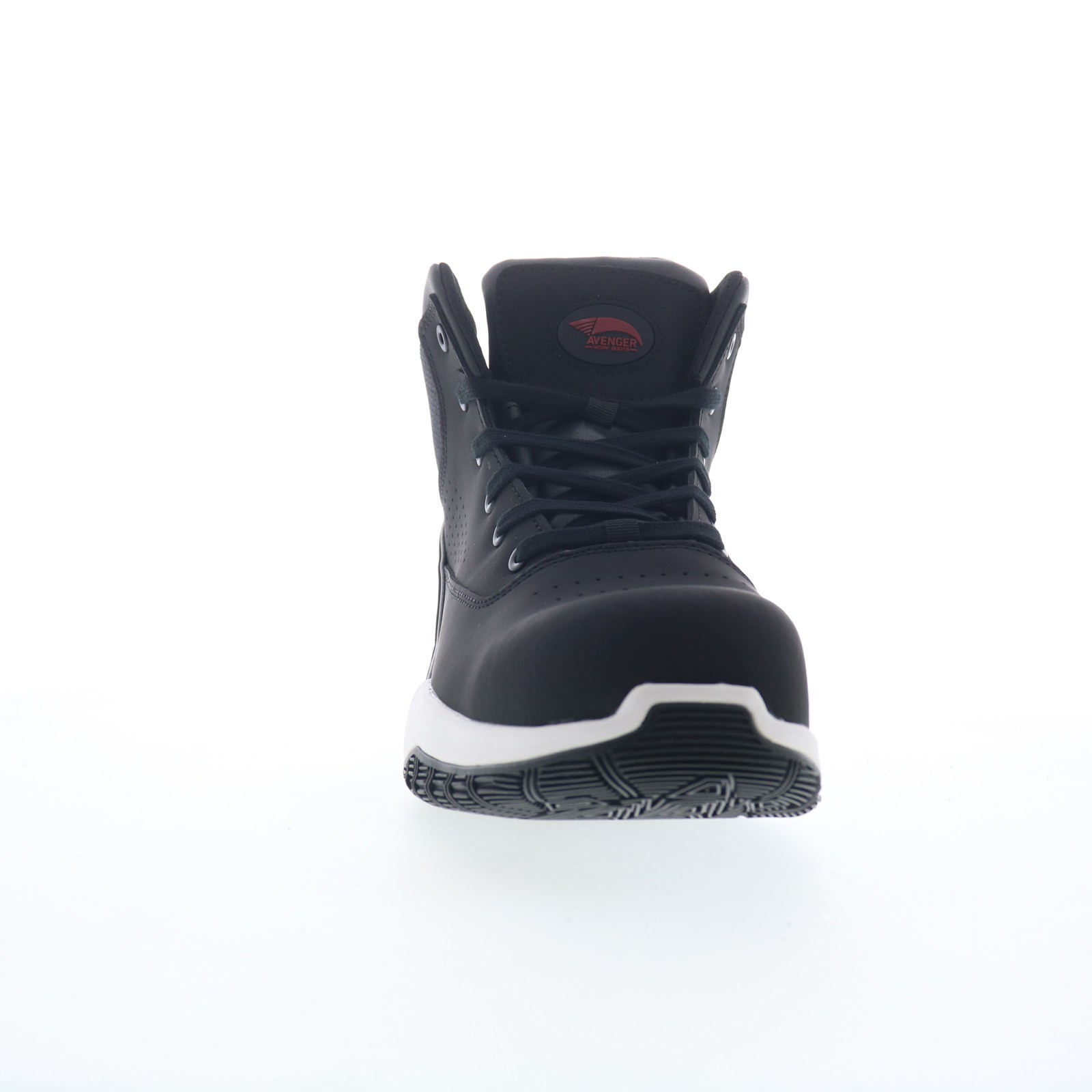 Avenger Reaction Mid Carbon Toe Slip Resistant Mens Black Work Boots
