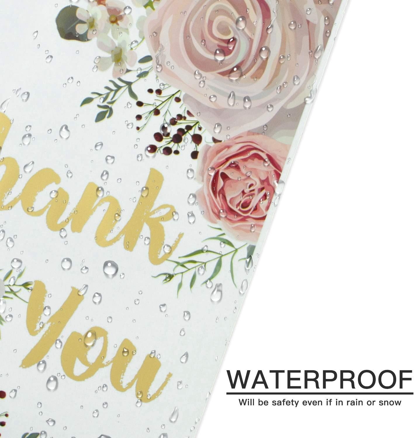 RUSPEPA 6×9 inches Poly Mailers Shipping Bags Thank You Notes Flowers Surrounde