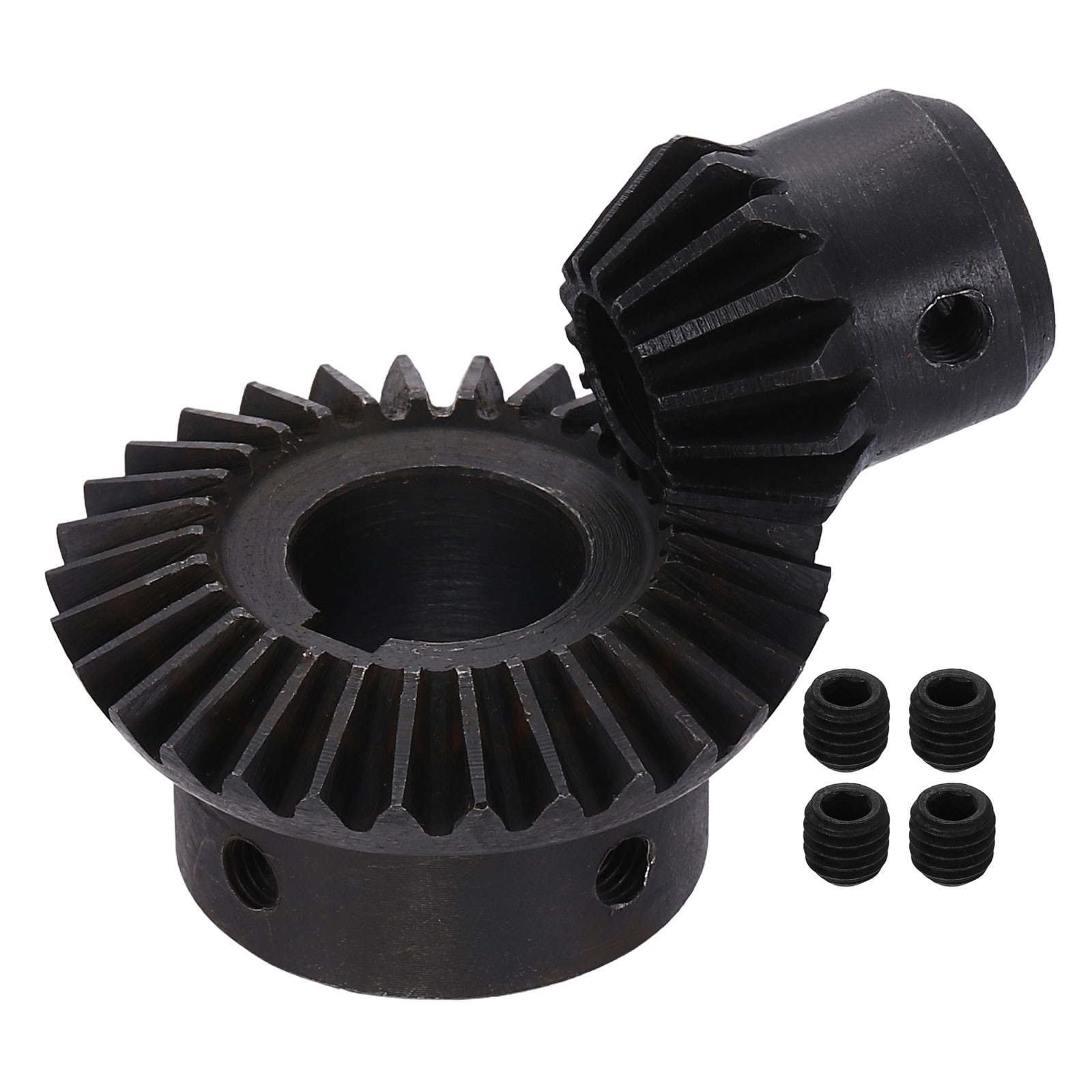 2Pcs Tapered Bevel Gear Set, 1.5 m 1:2 (15T/30T) Bevel Gears(10/17mm Shaft Hole)