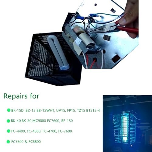 (8pack) Light Bulb Starter Replacement for Flowtron BK-15, 8pack, Black