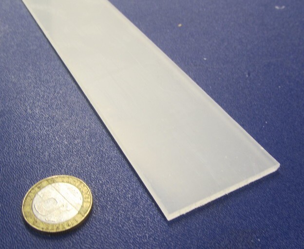 Polypropylene Bar 1/8″ Thick x 2.00″ Wide x 48″ Long, 4 pcs, 16 feet