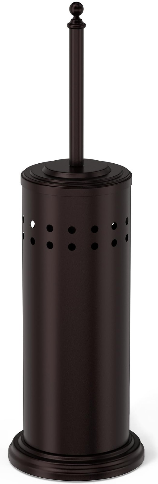 DOWRY Anti-Hand Off Toilet Plunger with Holder for 18.7In, Oil Rubbed Bronze