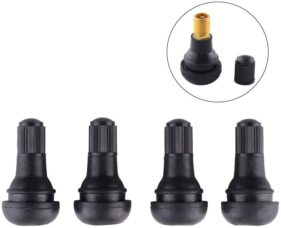 4Pcs TR414 Snap-in Tire Valve Stem 0.453″ Rim Holes Standard Vehicle Tyres
