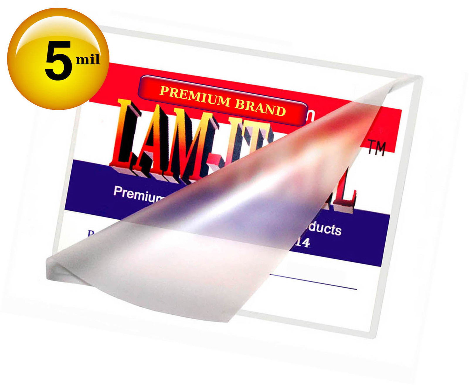 200/pack LAM-IT-ALL 5 Mil Military Card Hot Laminating Pouches 2-5/8 x 3-7/8
