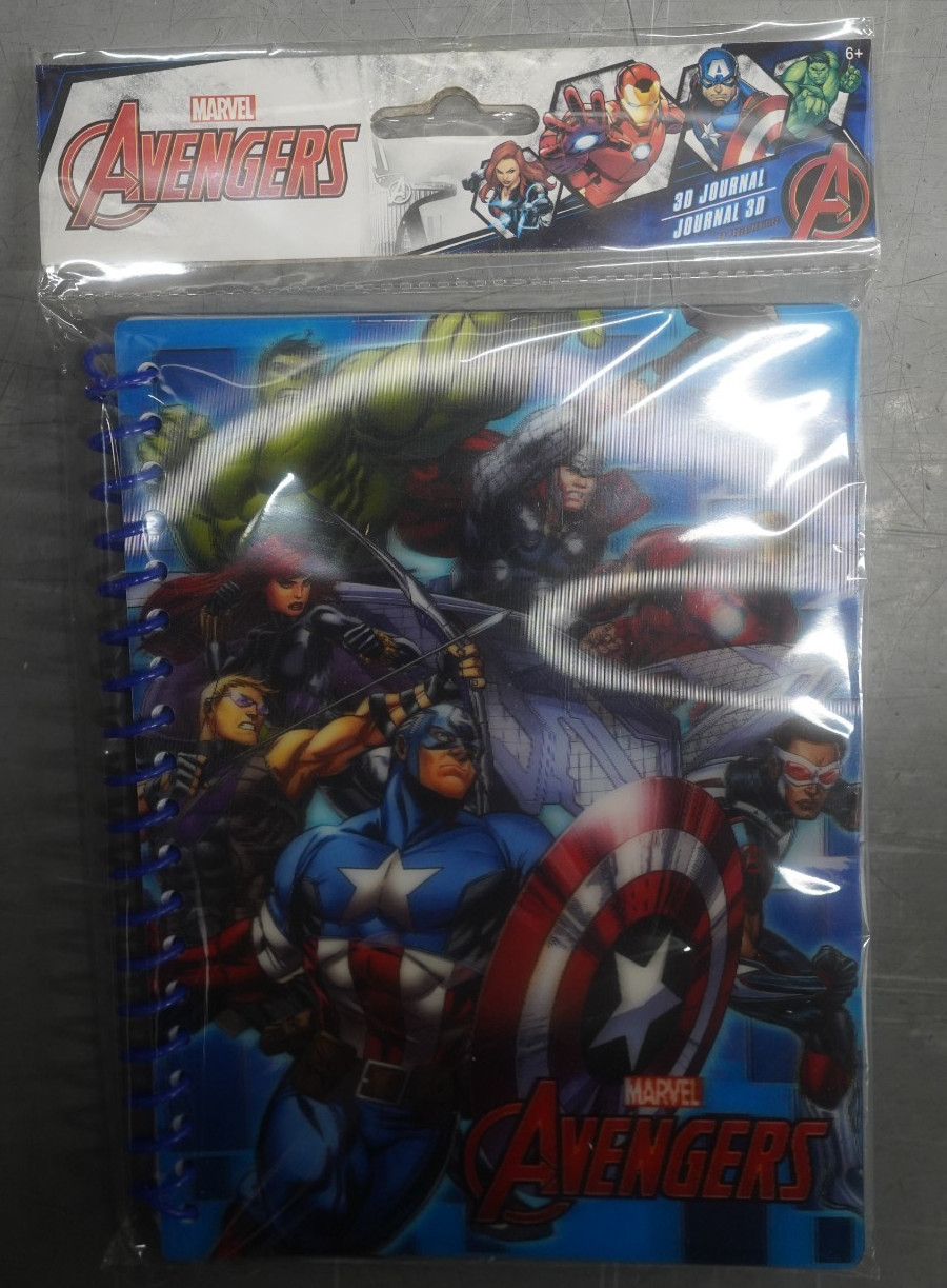 MARVEL AVENGERS 3D WRITING JOURNAL FOR NOTES SCHOOL OR DIARY NEW SEALED