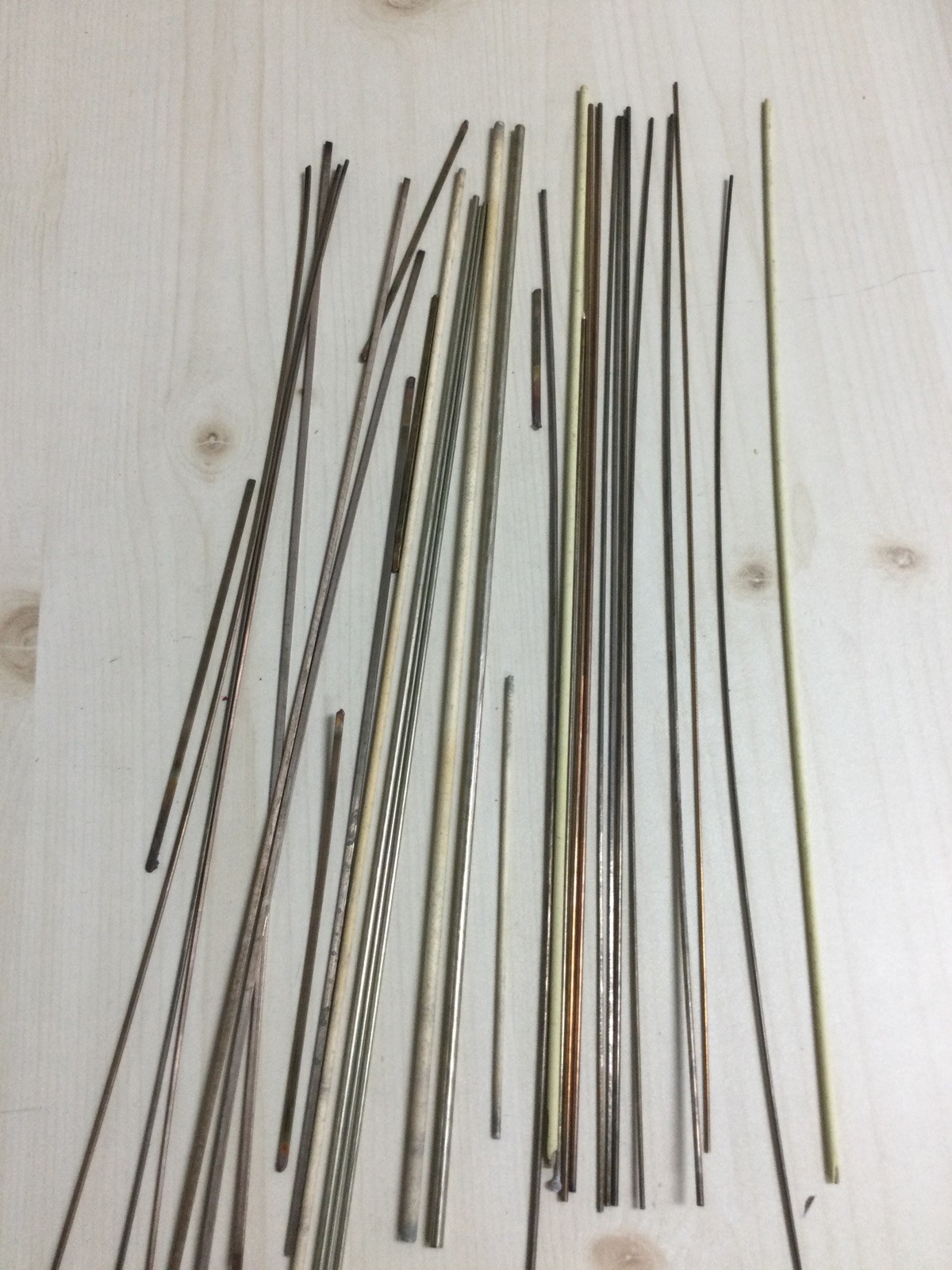 25 Misc Rods silver-copper-phosphorus brazing alloy Mixed Lot 1.1lbs