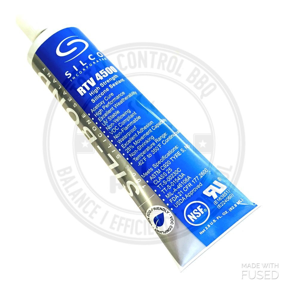 Silco 4500 RTV Clear Silicone Sealant Adhesive High Temp Food Grade Glue 2.8 oz