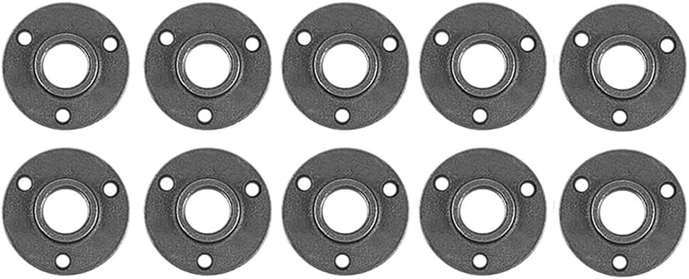 10 Pack 3/4 inches Malleable Cast Iron Pipe Flange Industrial Pipe Flanges fo…