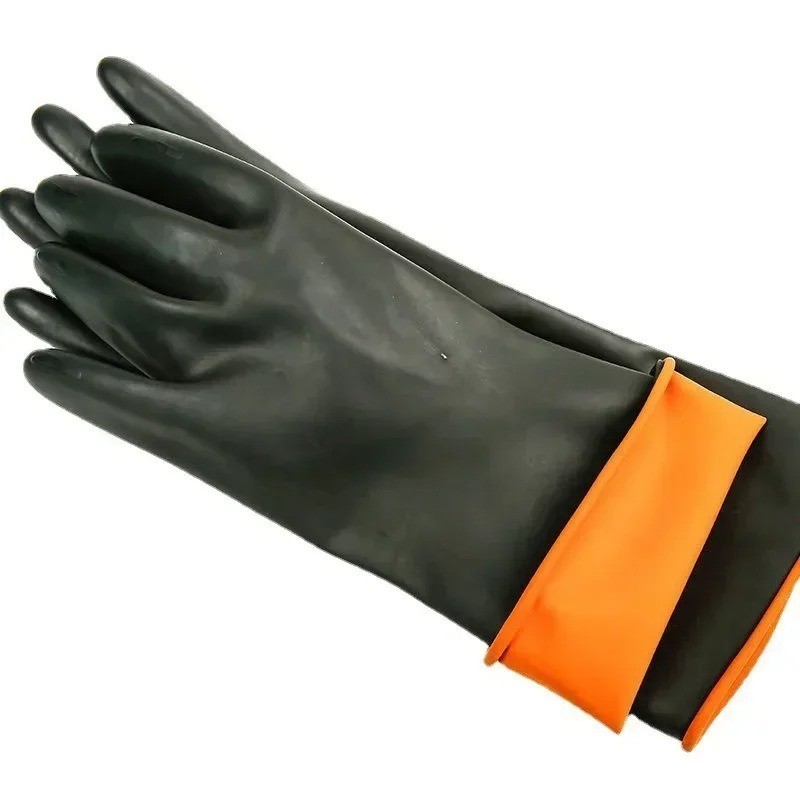 Heavy Duty Rubber Gloves Chemical Resistant Acid Alkali Safety Work Gloves