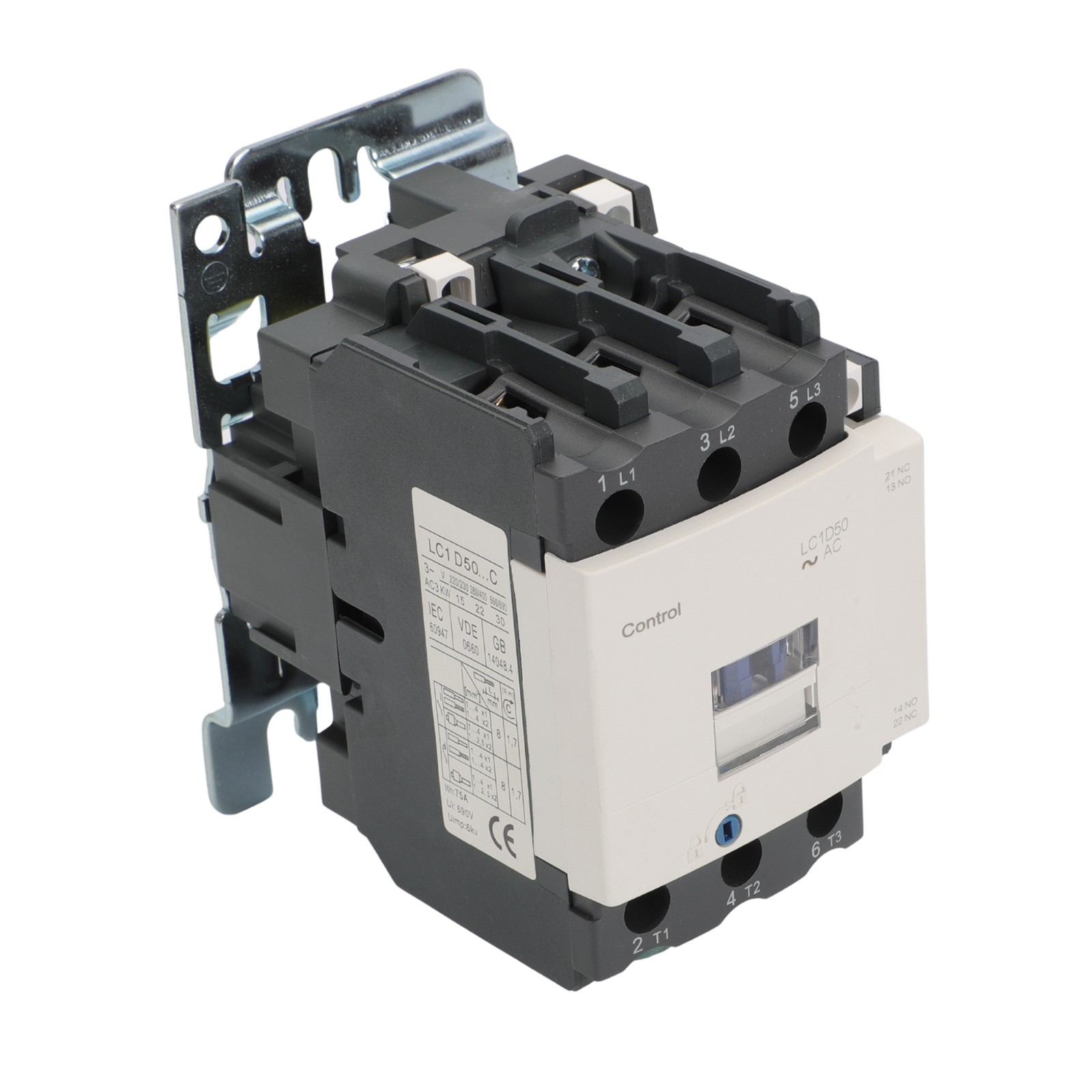 LC1D50AG7 Contactor 120V coil replace Deca Schneider Contactor LC1D50AG7 50A AC