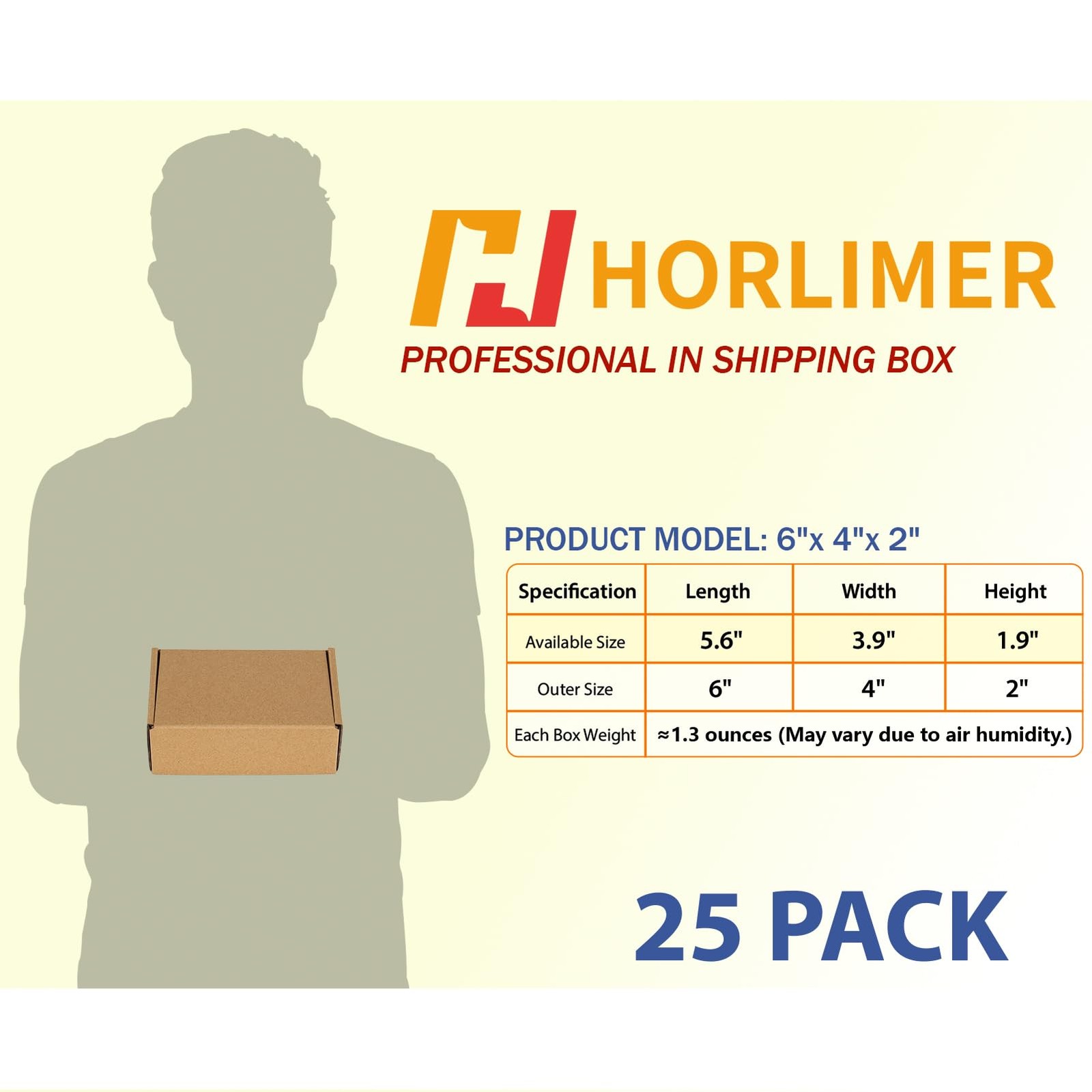 6x4x2 inches Shipping Boxes Set of 25, Brown Corrugated Cardboard Box Literat…