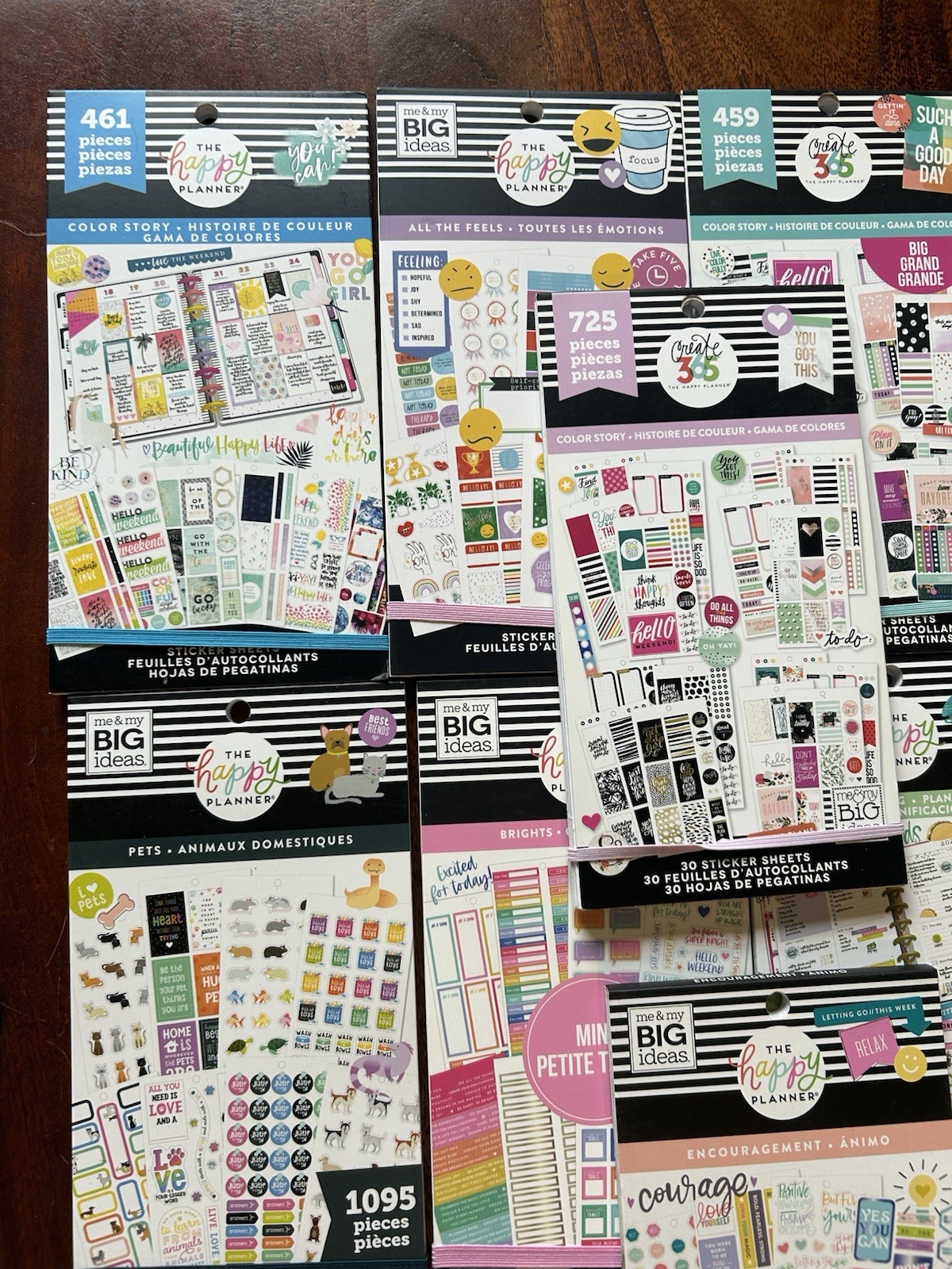 Planner Sticker Books Lot Of 18 The Happy Planner & Craftsmart