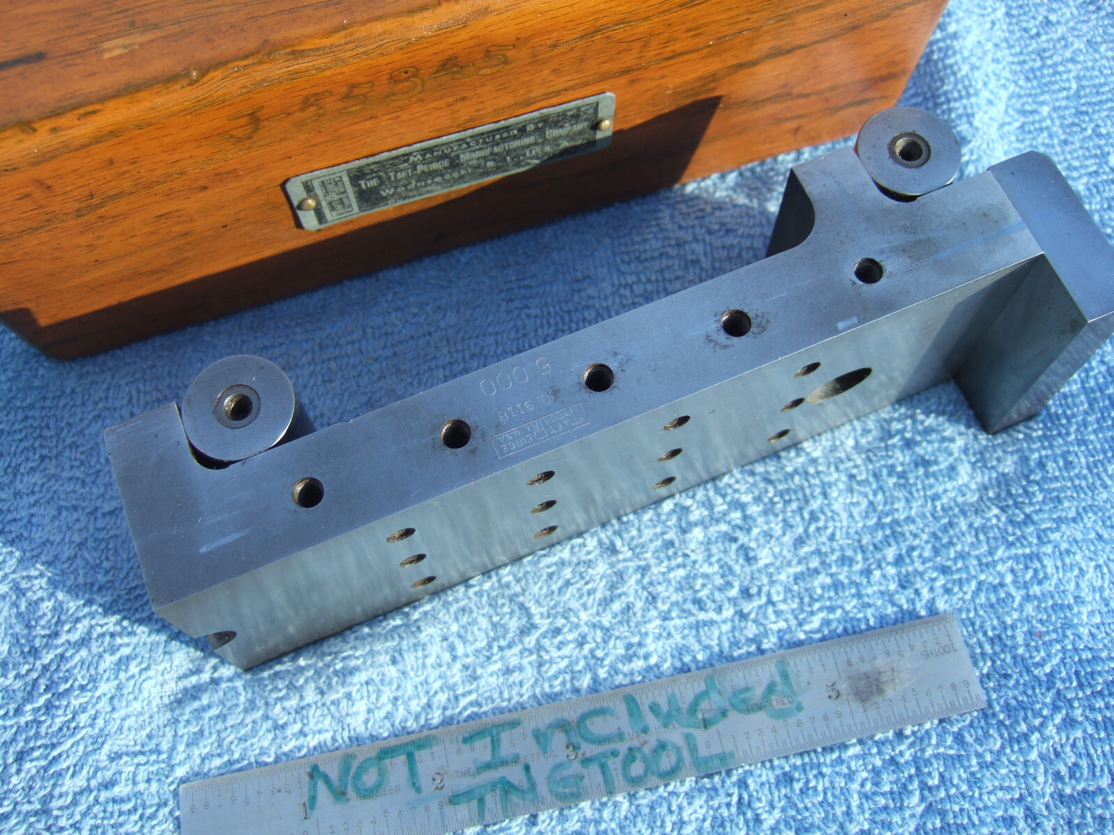 SINE PLATE TAFT-PEIRCE SINE PLATE 1A TOOLMAKER MACHINIST GRIND INSPECT EDM MILL