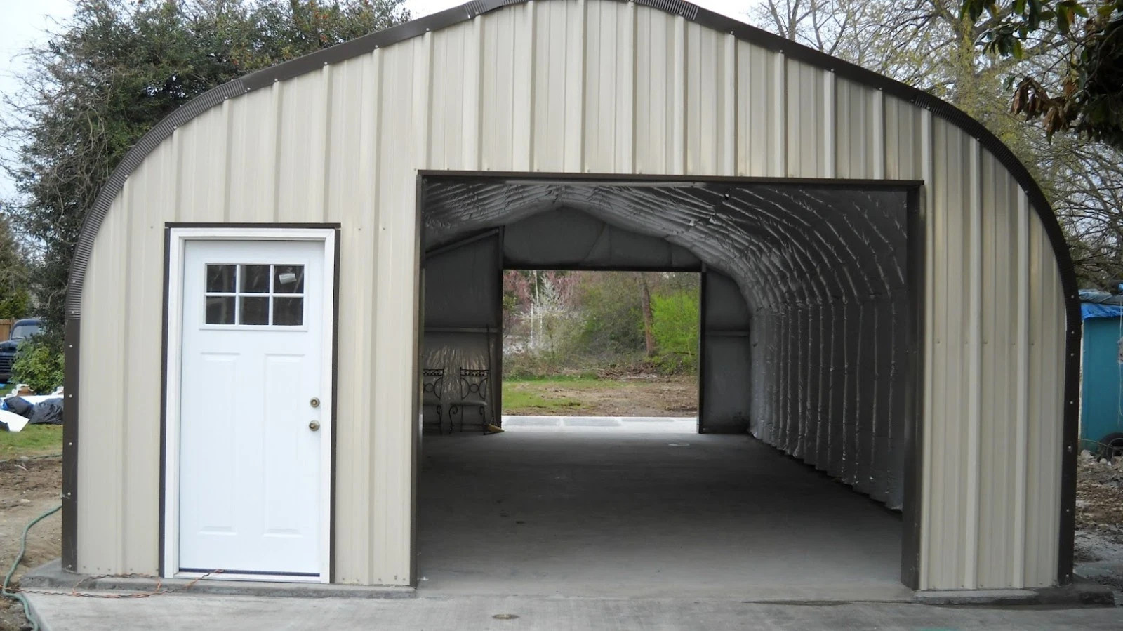 25x30x13 DuroSPAN Steel Garage Shop DIY Building Kit Open Ends