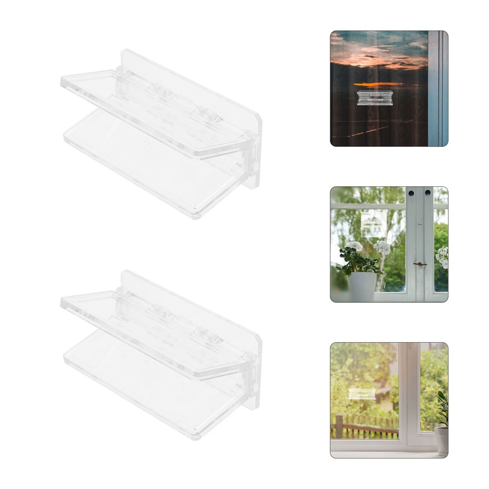 6Pcs Childproof Sliding Door Latch Locks Durable Transparent Pc for Home Use