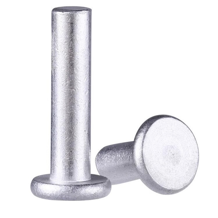 Aluminium Flat Head Solid Rivets Diameter 2mm, 3mm, 4mm, 5mm, 6mm, 8mm Rivet