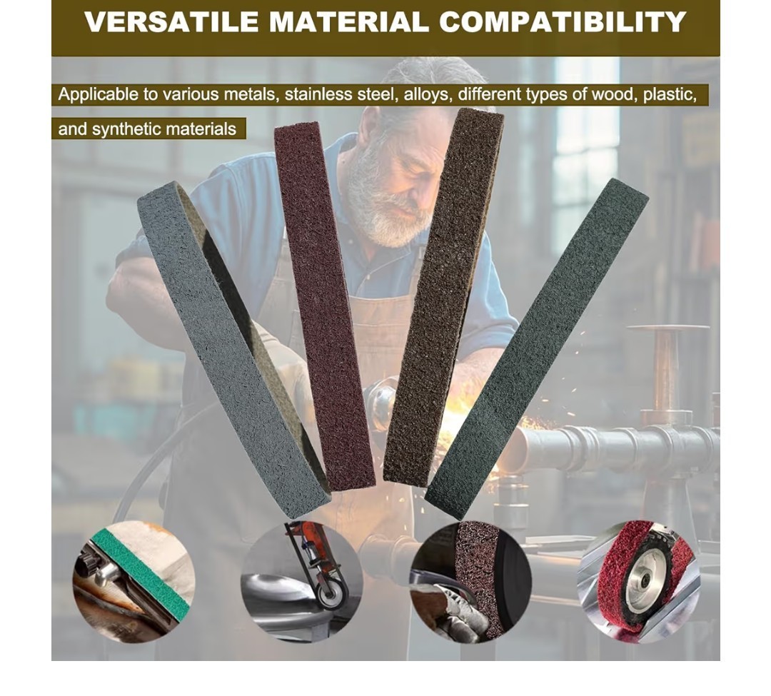 1.5″ x 30″ Surface Conditioning Belts Kit 1 each: Tan Red Blue Gray – 4 PACK