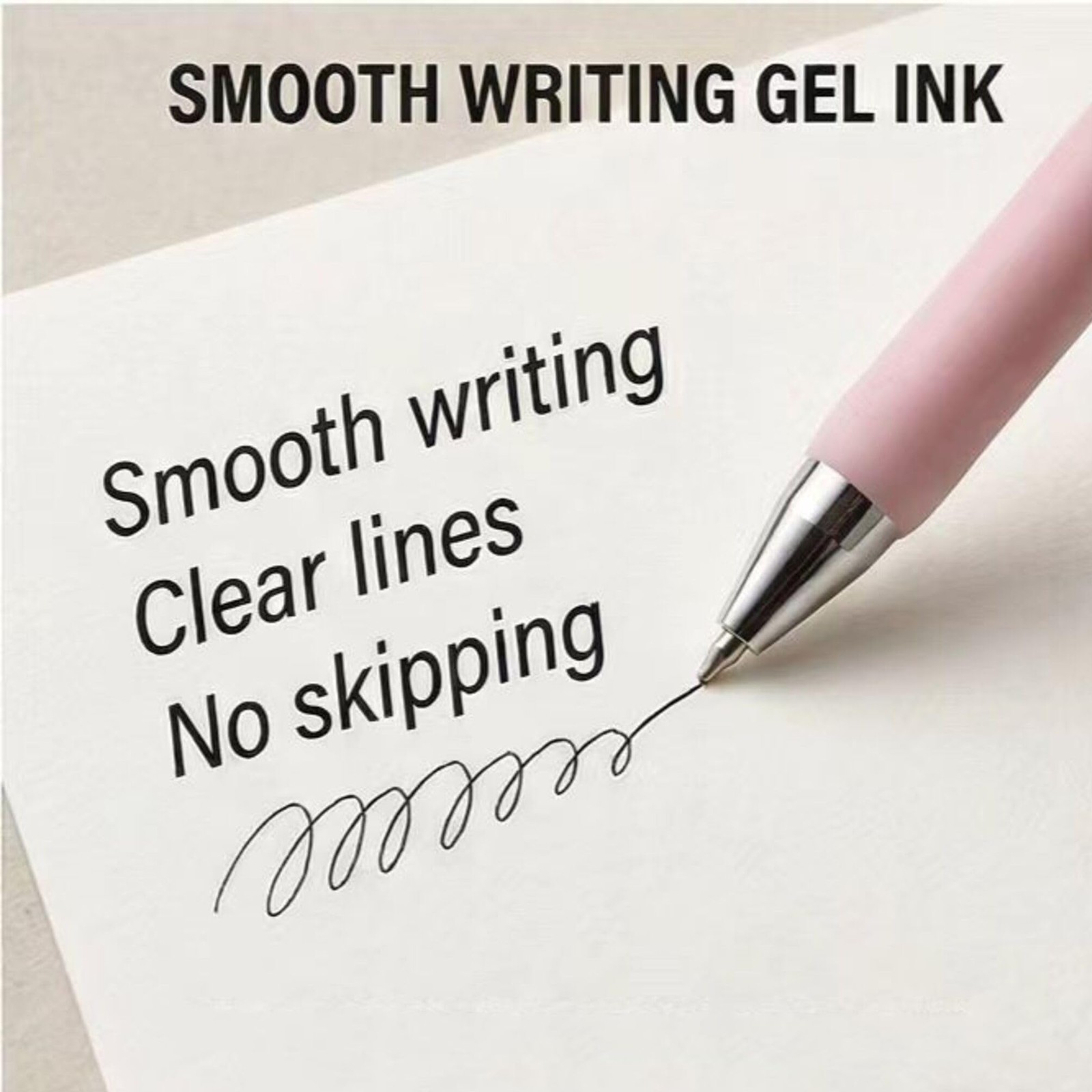 100 PCS Retractable Black Gel Ink Pens Bulk Office School Supplies