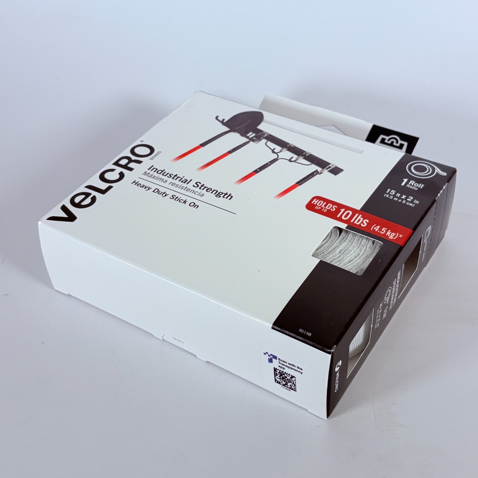 Velcro Industrial Strength Sticky-Back Hook and Loop Fasteners 2″ x 15 ft 90198