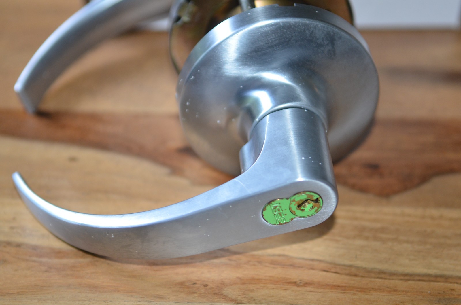 HAGER 3410 2-3/4″ US26D ARC ASA Passage Lever with Key, in original box