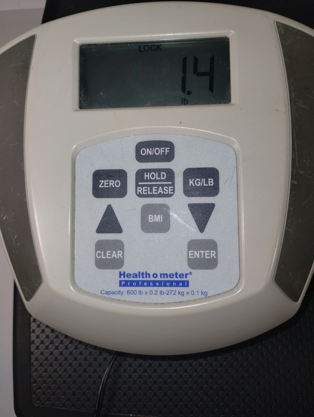 Digital Medical Weighing 660 LB Scale Model 752KL Health O Meter Remote Display