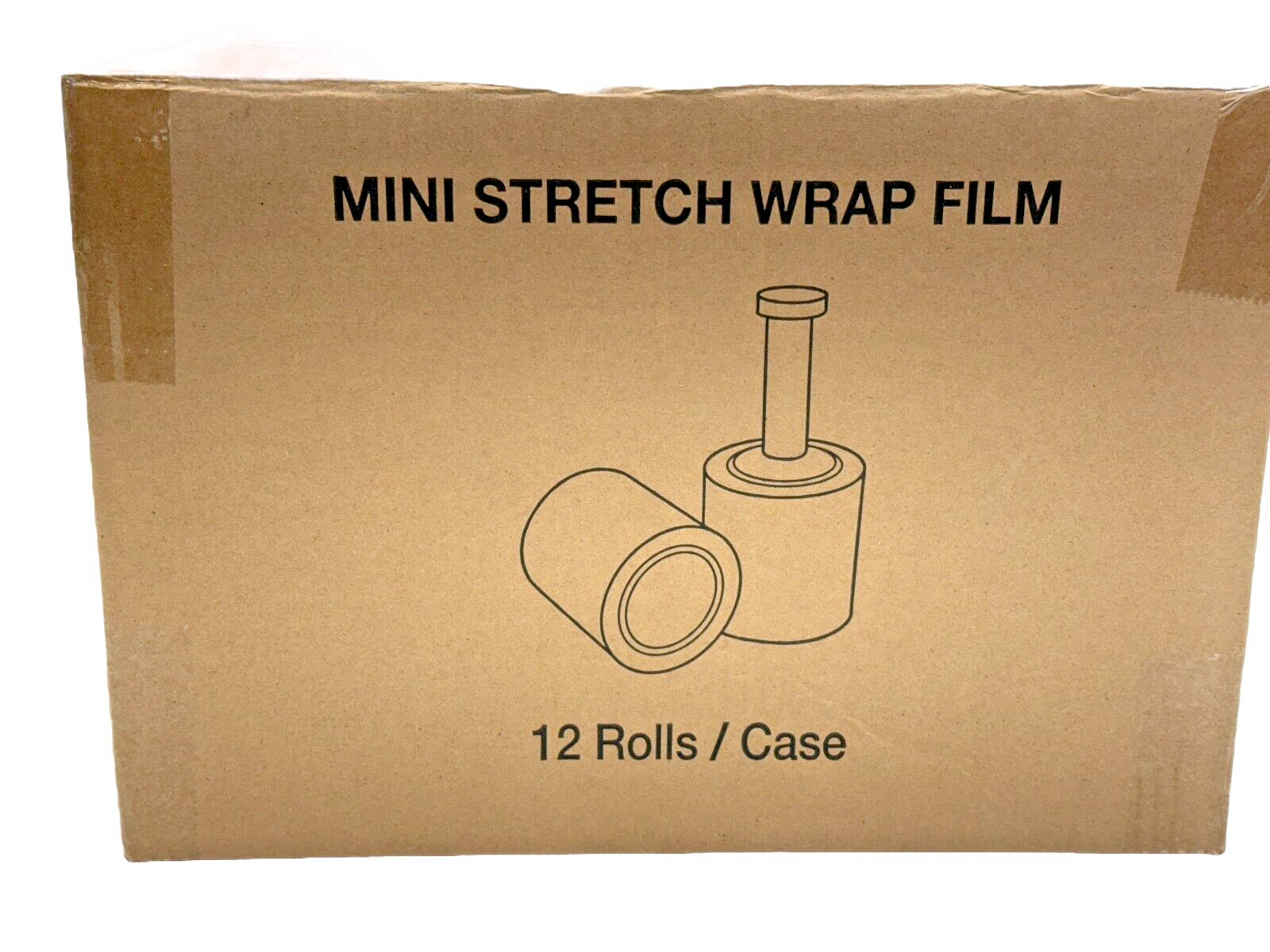 5″ in. x 80 Gauge x 1000FT 12 Rolls Mini Stretch Shrink Wrap Film 80 Gauge