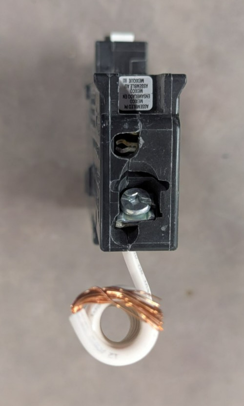 Used Square D 1 pole 15 amp Circuit breaker AFCI HOM115CAFI