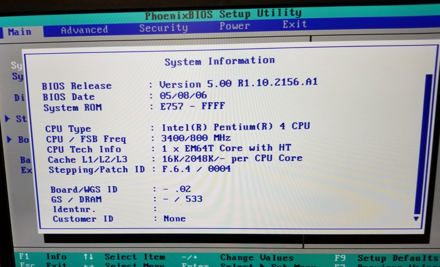Fujitsu Siemens CELSIUS W340 (D2156) Pentium 4 1GB RAM, Win COA Meteor-II RS-232