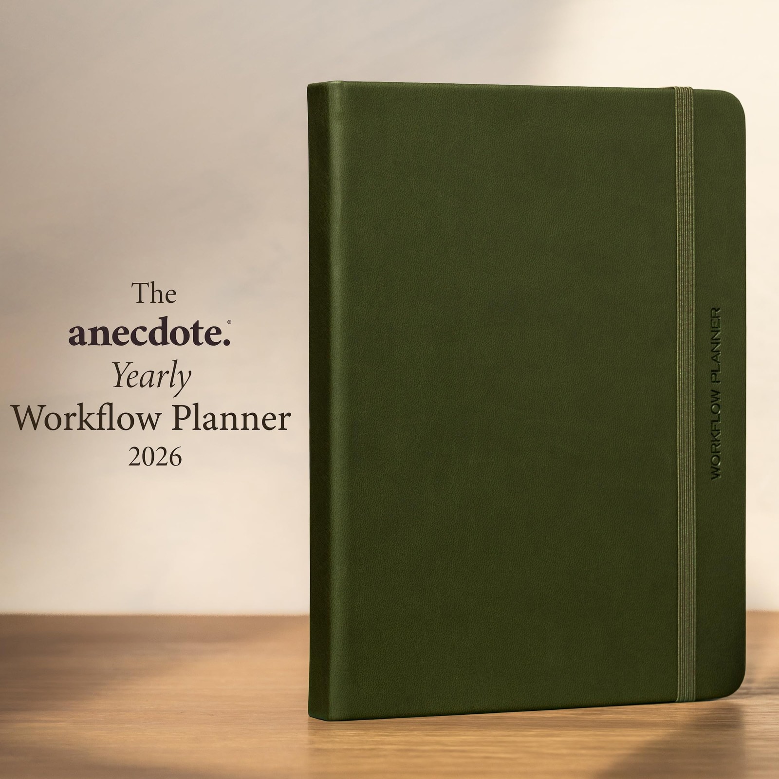 Anecdote 2026-2027 Planner: 52 Week Daily A5 (2026-2027), Olive Green