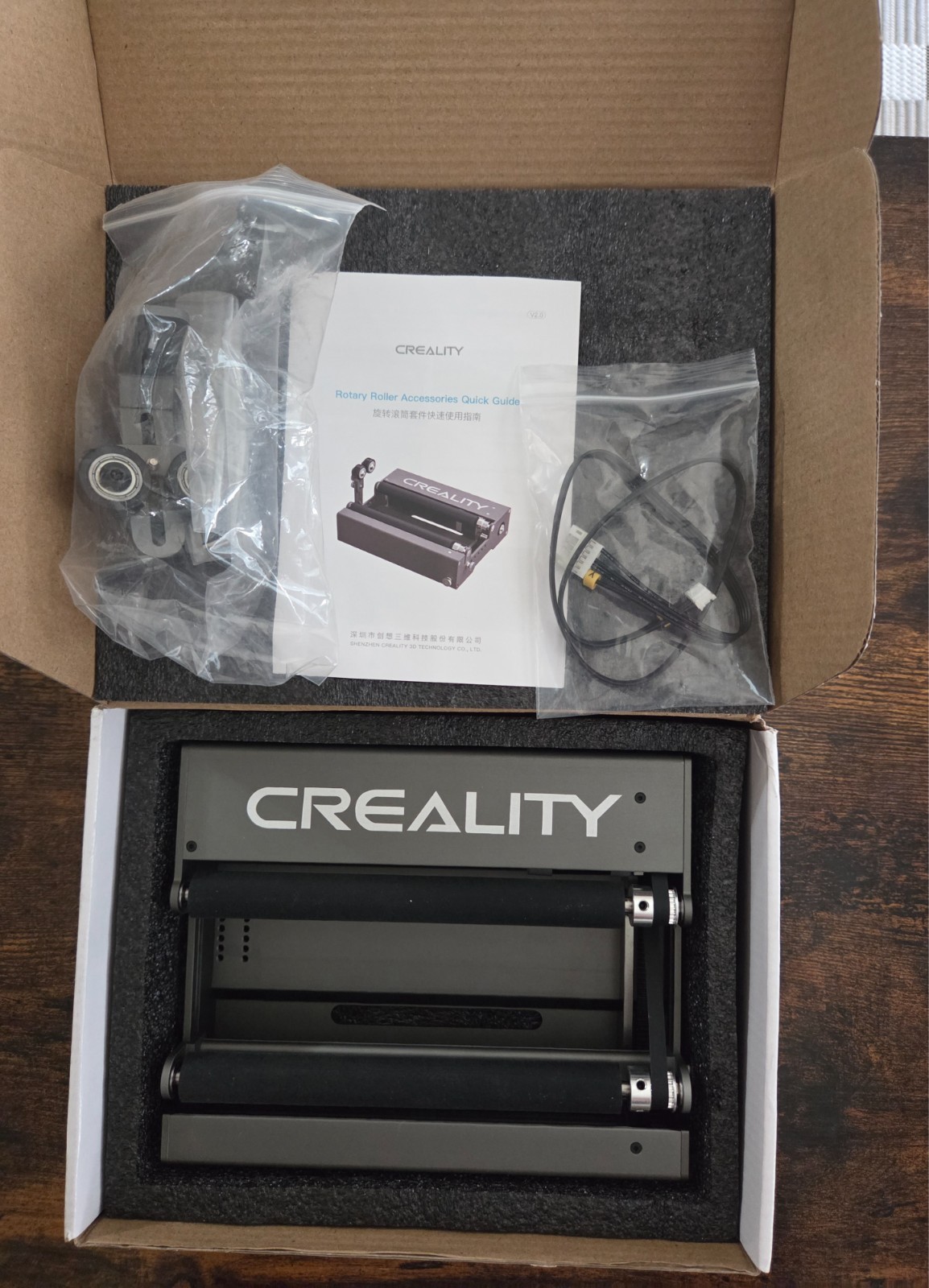 Creality Falcon Laser Rotary Roller for Laser Engraving New