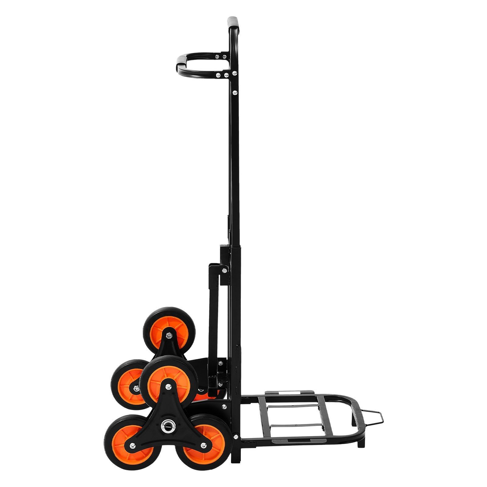 220lb Stair Climber Dolly: Carbon-Steel Frame, 6-Wheel Tri-Mode Hauling Cart