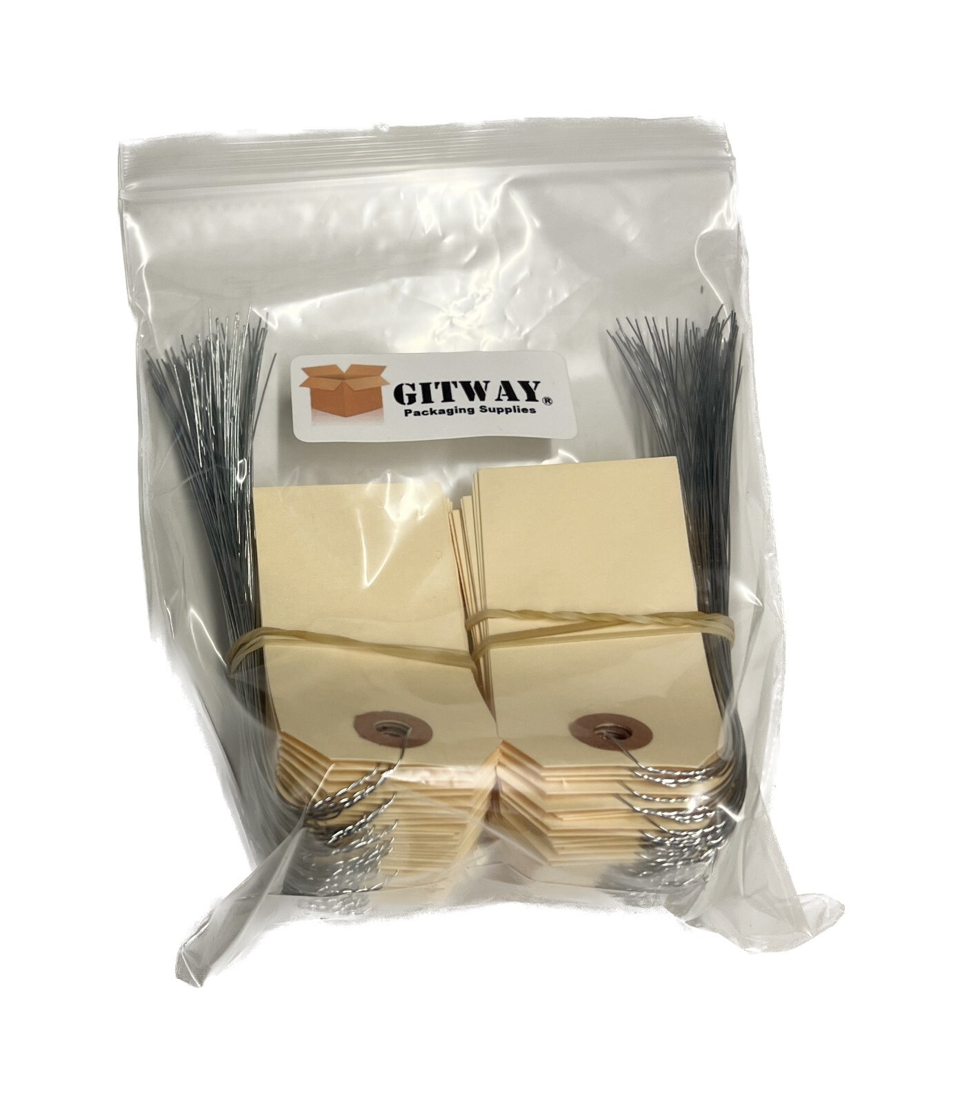 100 pcs- 31/4″ x 1 5/8″ Size 2 Manila Inventory Pre-Wired Price Tags with Wire